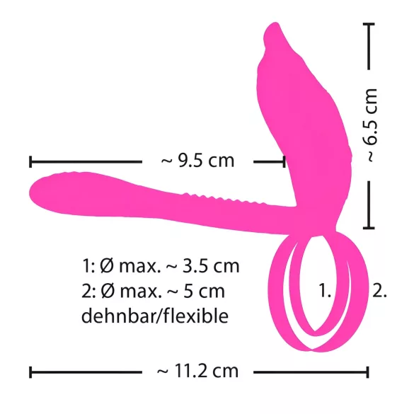 Couples Choice - Wiederaufladbarer Radio-Penisring (lila)