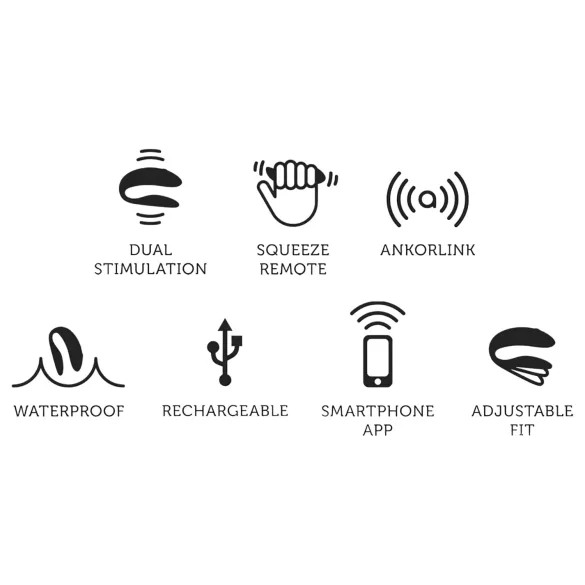 We-Vibe Chorus - App-gesteuerter Paarvibrator (orange)