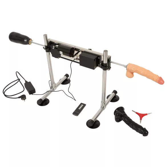 The Banger Fucking Machine - Doppelsexmaschine + 2 Dildos & 1 Masturbator