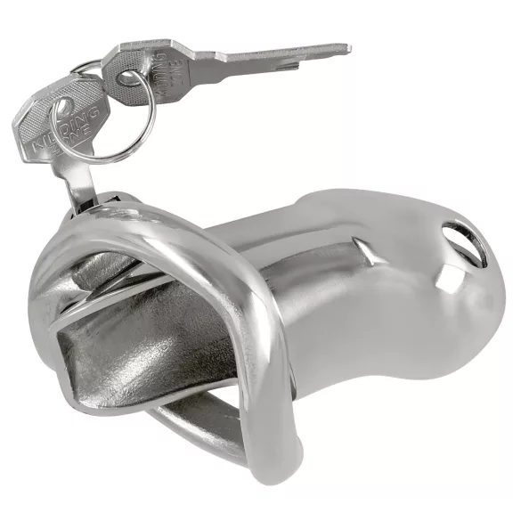 Fetisch - Metall Penis Käfig (silber)