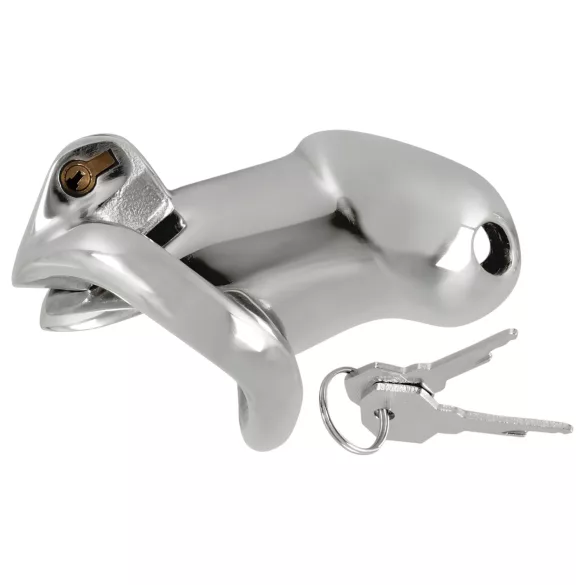 Fetisch - Metall Penis Käfig (silber)