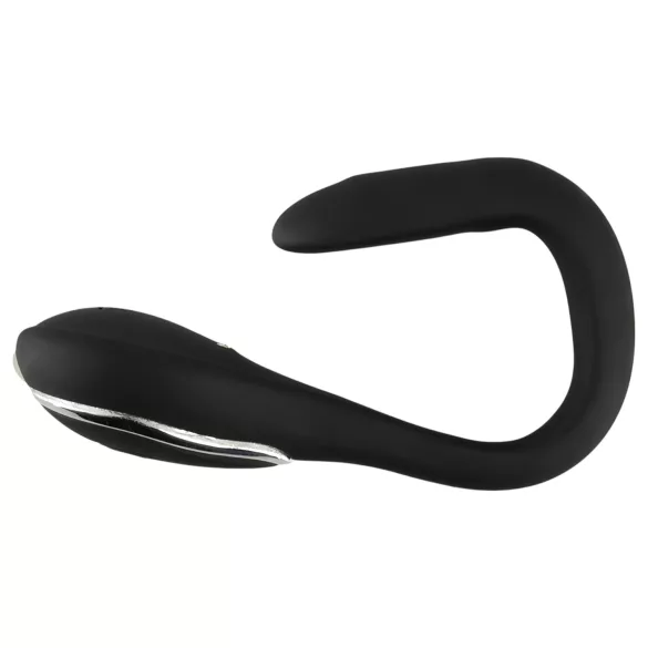Penis Plug Dilator - wiederaufladbarer, vibrierender Dilator (1 cm, schwarz)