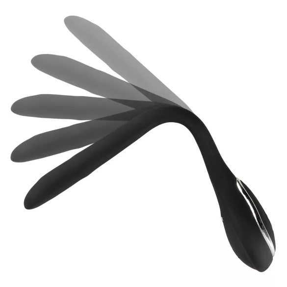 Penis Plug Dilator - wiederaufladbarer, vibrierender Dilator (1 cm, schwarz)