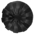 ANOS - gerippter weicher Butt Plug - 7 cm (schwarz)