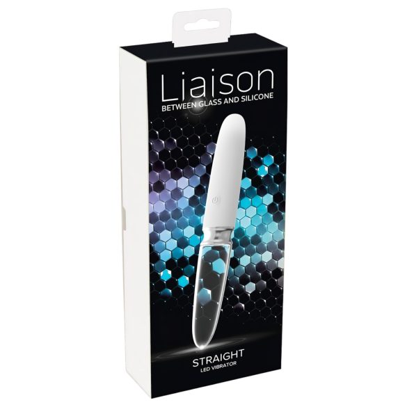 Liaison Straight - Akku, LED Vibrator (transparent-weiß)