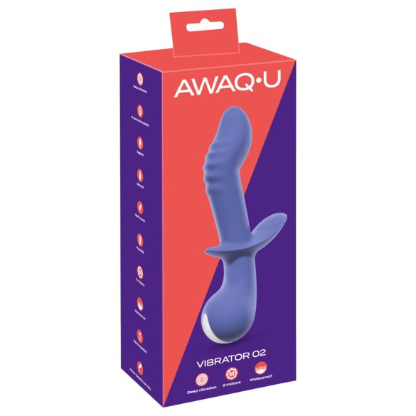 AWAQ.U 2 - Wiederaufladbarer Dual-Motor-G-Punkt-Vibrator (Lila)