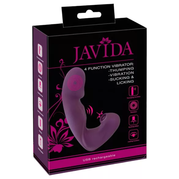 Javida - 4-in-1 Klitorisvibrator (lila)