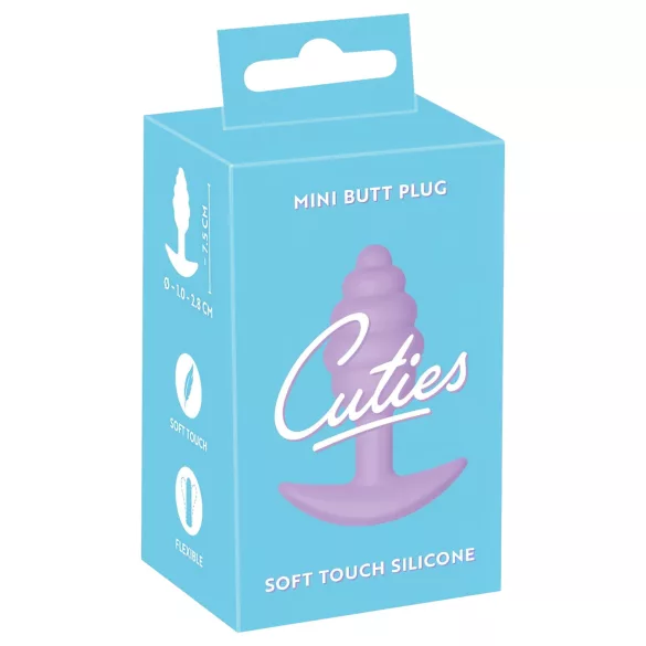 Cuties Mini Butt Plug - Silikon Analplug (lila, 2,8 cm)