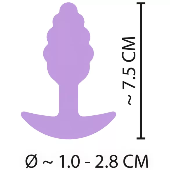 Cuties Mini Butt Plug - Silikon Analplug (lila, 2,8 cm)