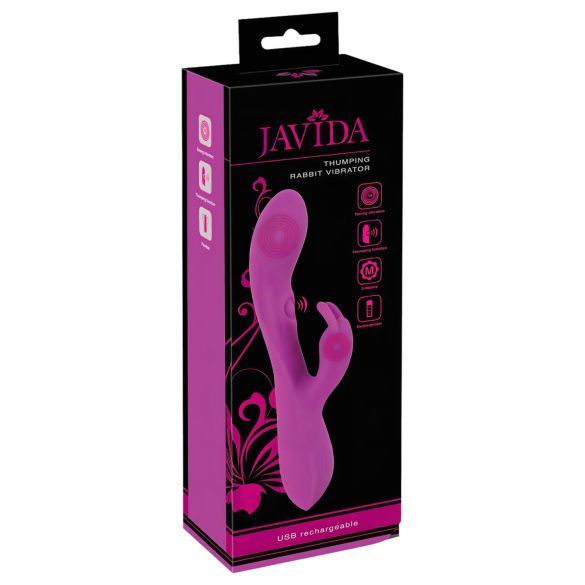 Javida Thumping Rabbit - 3-Motoren Klitoris-Vibrator (Lila)
