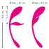 SMILE - tragbares wiederaufladbares Funk-Vibrations-Ei (pink)