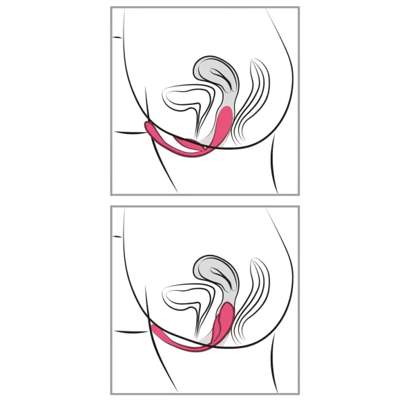 SMILE - tragbares wiederaufladbares Funk-Vibrations-Ei (pink)
