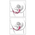 SMILE - tragbares wiederaufladbares Funk-Vibrations-Ei (pink)