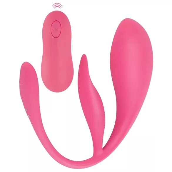 SMILE - tragbares wiederaufladbares Funk-Vibrations-Ei (pink)