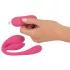 SMILE - tragbares wiederaufladbares Funk-Vibrations-Ei (pink)