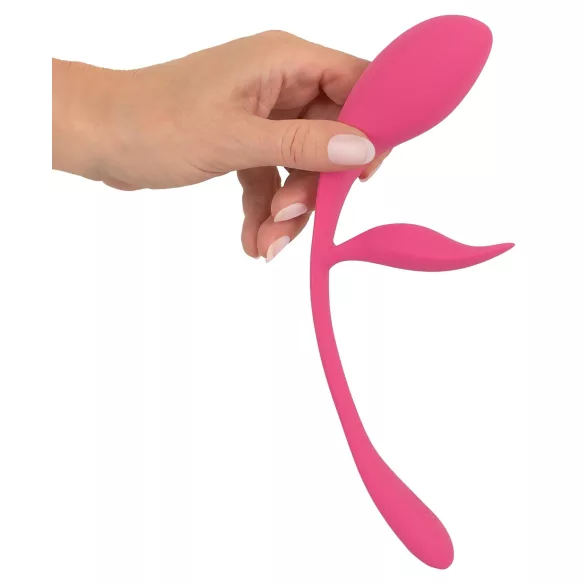 SMILE - tragbares wiederaufladbares Funk-Vibrations-Ei (pink)