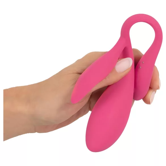 SMILE - tragbares wiederaufladbares Funk-Vibrations-Ei (pink)