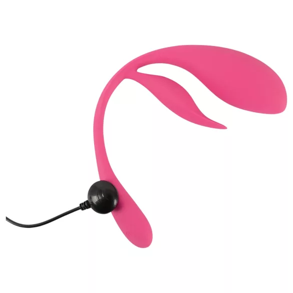 SMILE - tragbares wiederaufladbares Funk-Vibrations-Ei (pink)