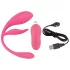 SMILE - tragbares wiederaufladbares Funk-Vibrations-Ei (pink)