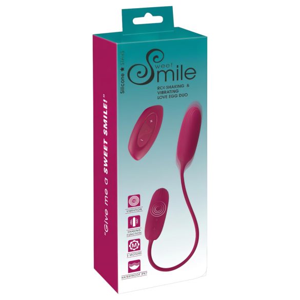 Smile Love Egg Duo - vibrierendes Ei (Po+Vagina)