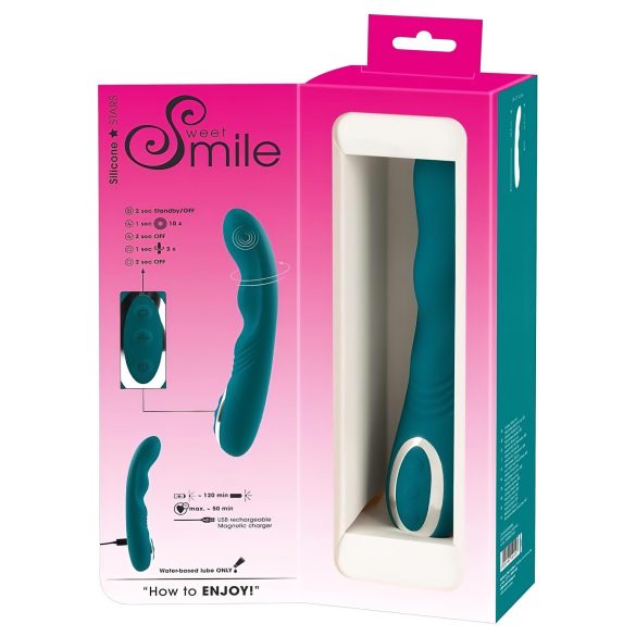 SMILE - Akku G-Punkt Vibrator, drehend, wasserdicht (grün)