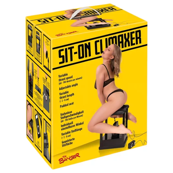 The Banger Sit-On-Climaxer - Netzbetriebener Sex-Maschine (schwarz)