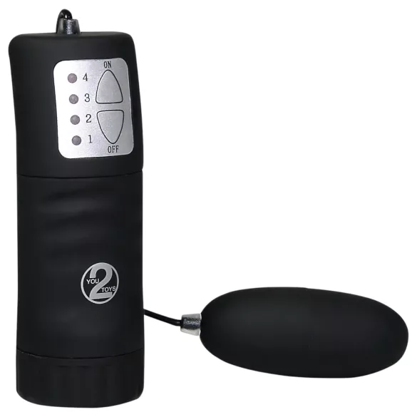 You2Toys - Samtiges schwarzes Vibro-Ei