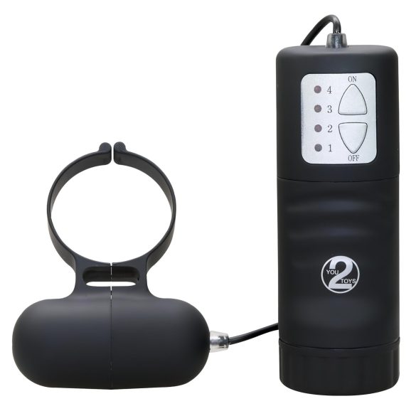 Schwarzer vibrierender Penisring