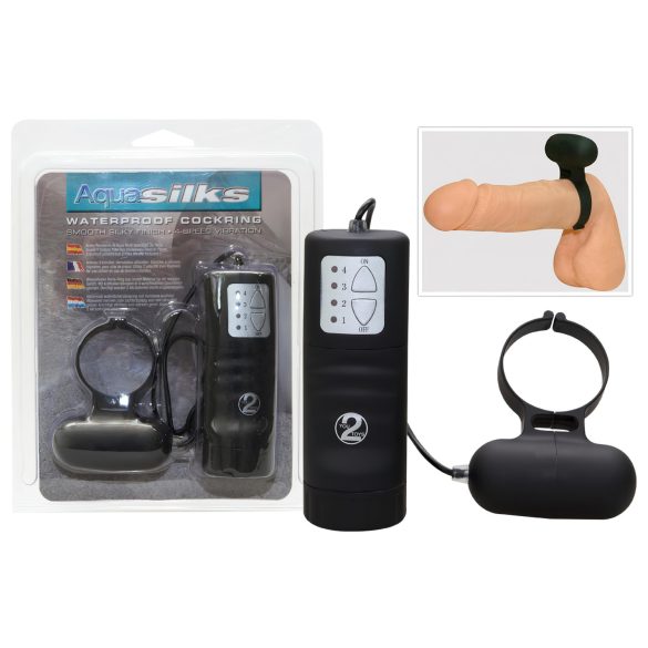 Schwarzer vibrierender Penisring