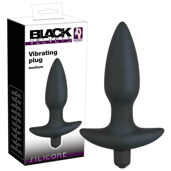 Black Velvet Vibrations-Analplug Größe Mittel
