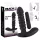 Black Velvet gerippter Vibrator - mittel (schwarz)