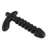 Black Velvet gerippter Vibrator - mittel (schwarz)