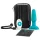 b-Vibe - rotierender Perlen-Akkus anales Vibro (Türkis)