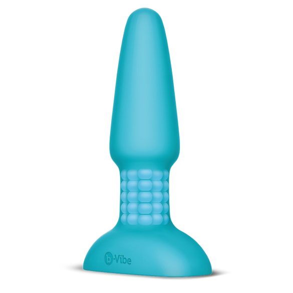 b-Vibe - rotierender Perlen-Akkus anales Vibro (Türkis)