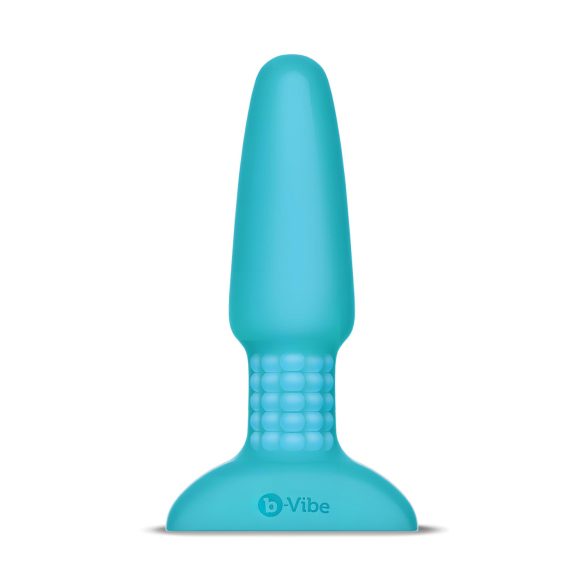 b-Vibe - rotierender Perlen-Akkus anales Vibro (Türkis)