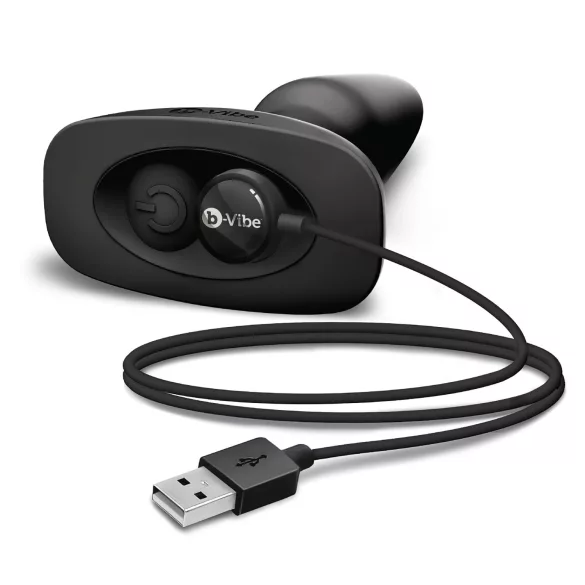 b-Vibe - Dreh-Perlen, Akku Analdildo (schwarz)