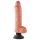 King Cock 10 Saugfuß-Vibrator (25 cm) - natur