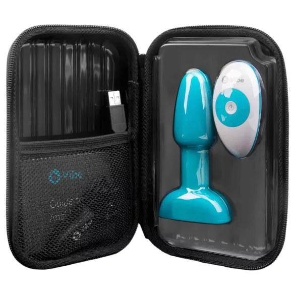 b-Vibe Rimming - Rotierender Perlen Analvibrator (Türkis)