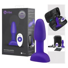 b-Vibe Rimming - Perlen-Analvibrator mit Rotation (lila)