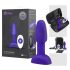 b-Vibe Rimming - Rotierender Analvibrator mit Perlen (Lila)
