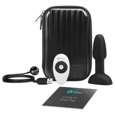 b-Vibe Rimming - Rotierender Perlen Anal-Vibrator (Schwarz)