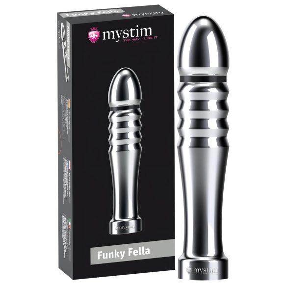 mystim Funky Fella - gerippter Elektro-Dildo
