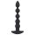 Black Velvet - Akku Analvibrator mit 5 Perlen (schwarz)