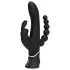 Happyrabbit Triple - Akku-Klitoris- und Analvibrator (schwarz)
