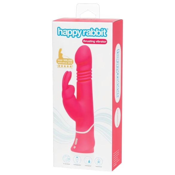 Happyrabbit Thrusting - Akku Löstab-Vibrator mit Klitorisarm (pink)