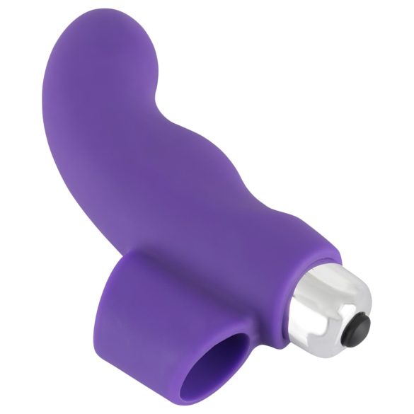 SMILE Finger - gewellter, lila Silikon-Fingervibrator