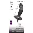 Black Velvet - Akkubetriebener Penis-Analvibrator (schwarz)