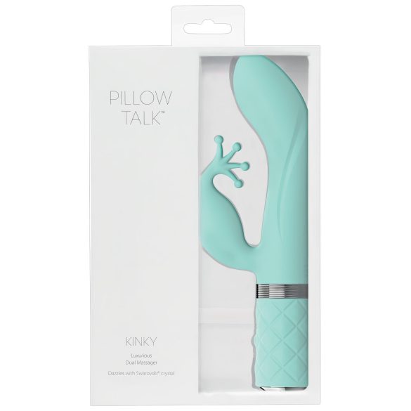 Pillow Talk Kinky - Akku G-Punkt Vibrator mit 2 Motoren (türkis)
