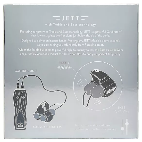 HOT Octopuss JETT - 2-Motoren Eichelvibrator (schwarz)