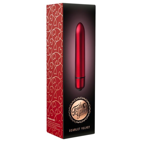 Scarlet Velvet - Mini Lippenstift Vibrator (10 Modi) - Rot